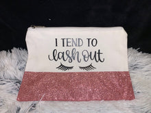 Load image into Gallery viewer, Glitter Dipped Make-up Bags - Lash Out
