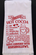 Hot Cocoa Recipe Hand Towel