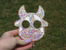 Load image into Gallery viewer, Confetti Cow Keychain
