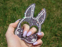 Load image into Gallery viewer, Deep Grape Bunny Keychain

